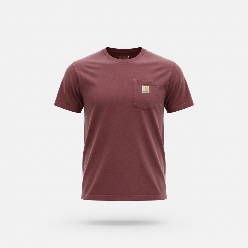 Carhartt Men's Burgundy Short Sleeve Tee